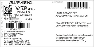 Label (65862 527 99 Venlafax Er 37.5mg 67046 527 30)